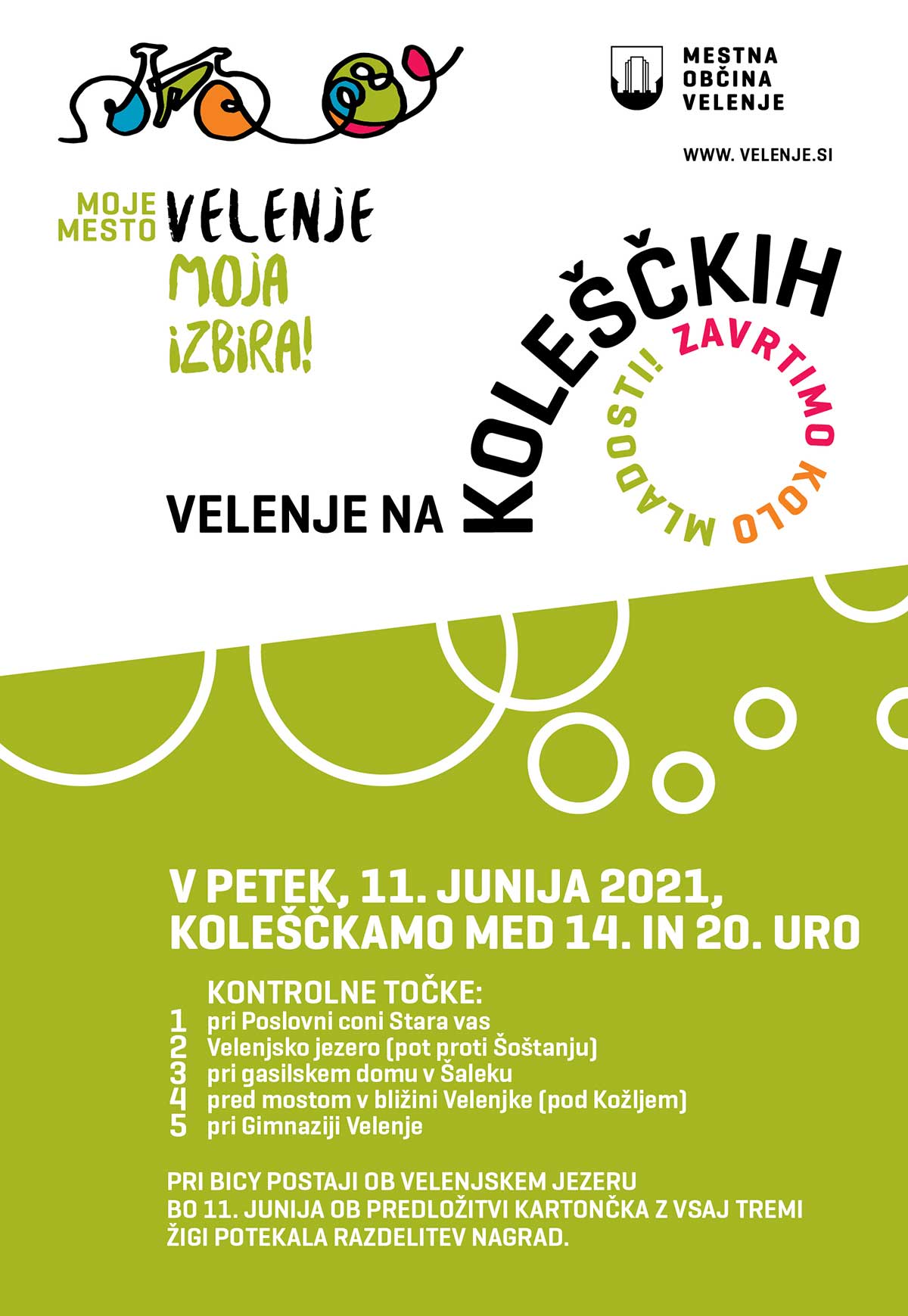 V petek v Velenju koleščkamo