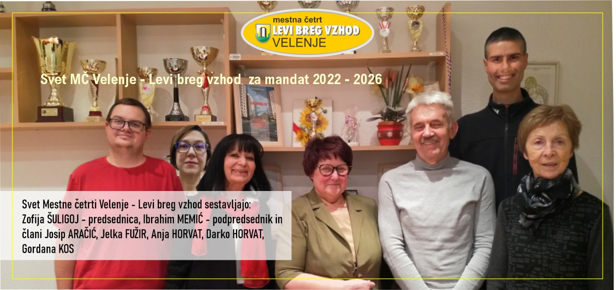 Svet MČ Velenje - Levi breg vzhod za mandat 2022 - 2026