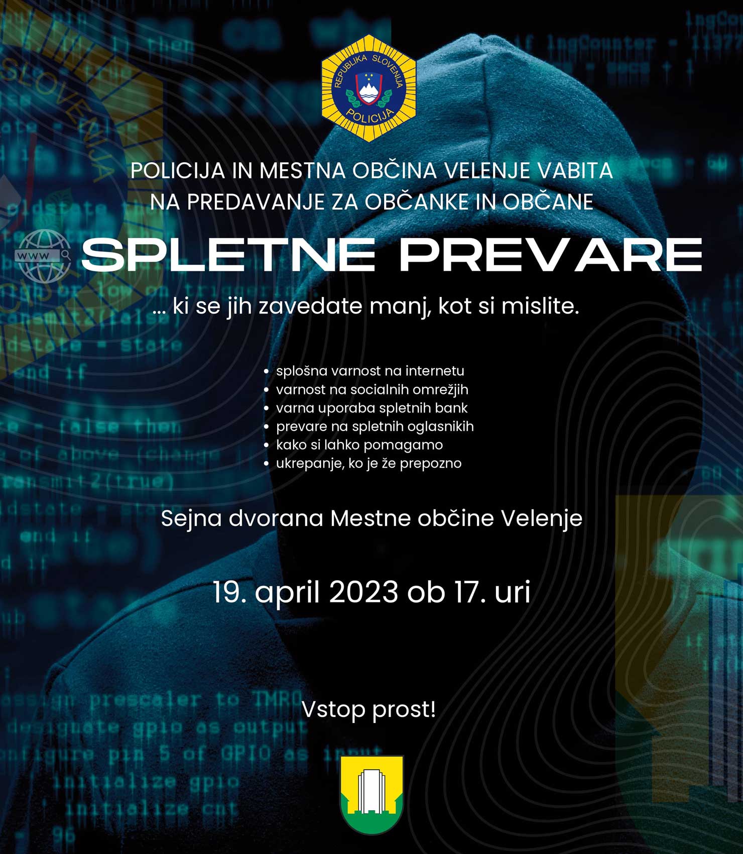 Vabilo na predavanje | Spletne prevare