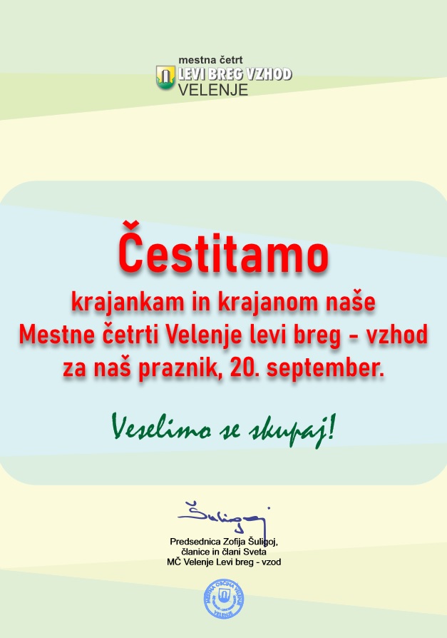 Praznik mestne četrti Velenje levi breg vzhod (20.9.2020)