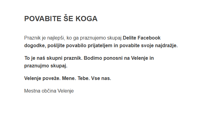 Velenje praznuje 5